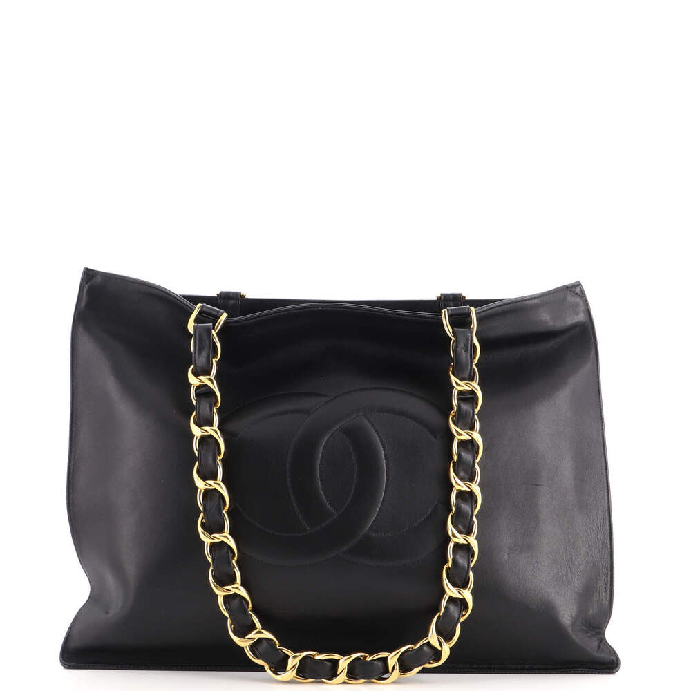 Chanel XL Vintage CC Chain Tote Lambskin